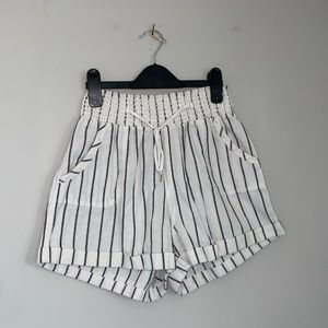 Forever 21 size medium high waisted striped lounge shorts